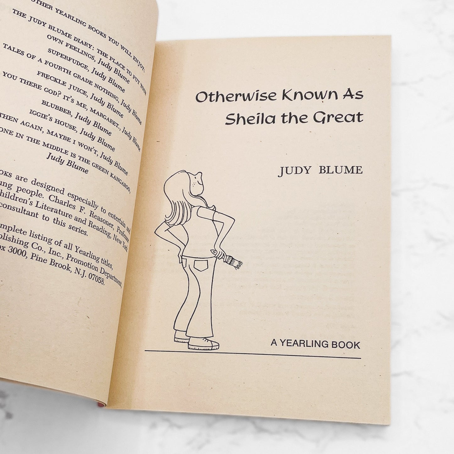Otherwise Known as Sheila the Great by Judy Blume [FIRST PAPERBACK EDITION] 1976 • Dell-Yearling