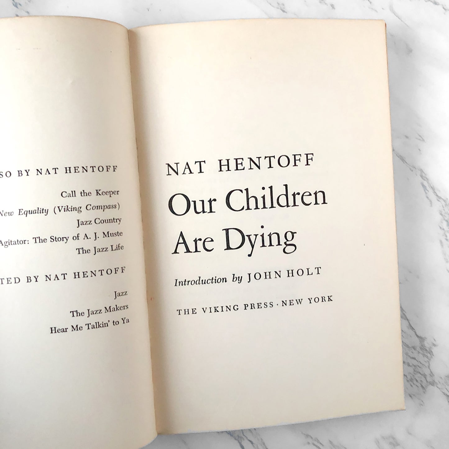 Our Children Are Dying by Nat Hentoff [FIRST EDITION PAPERBACK] 1966 • Viking Compass