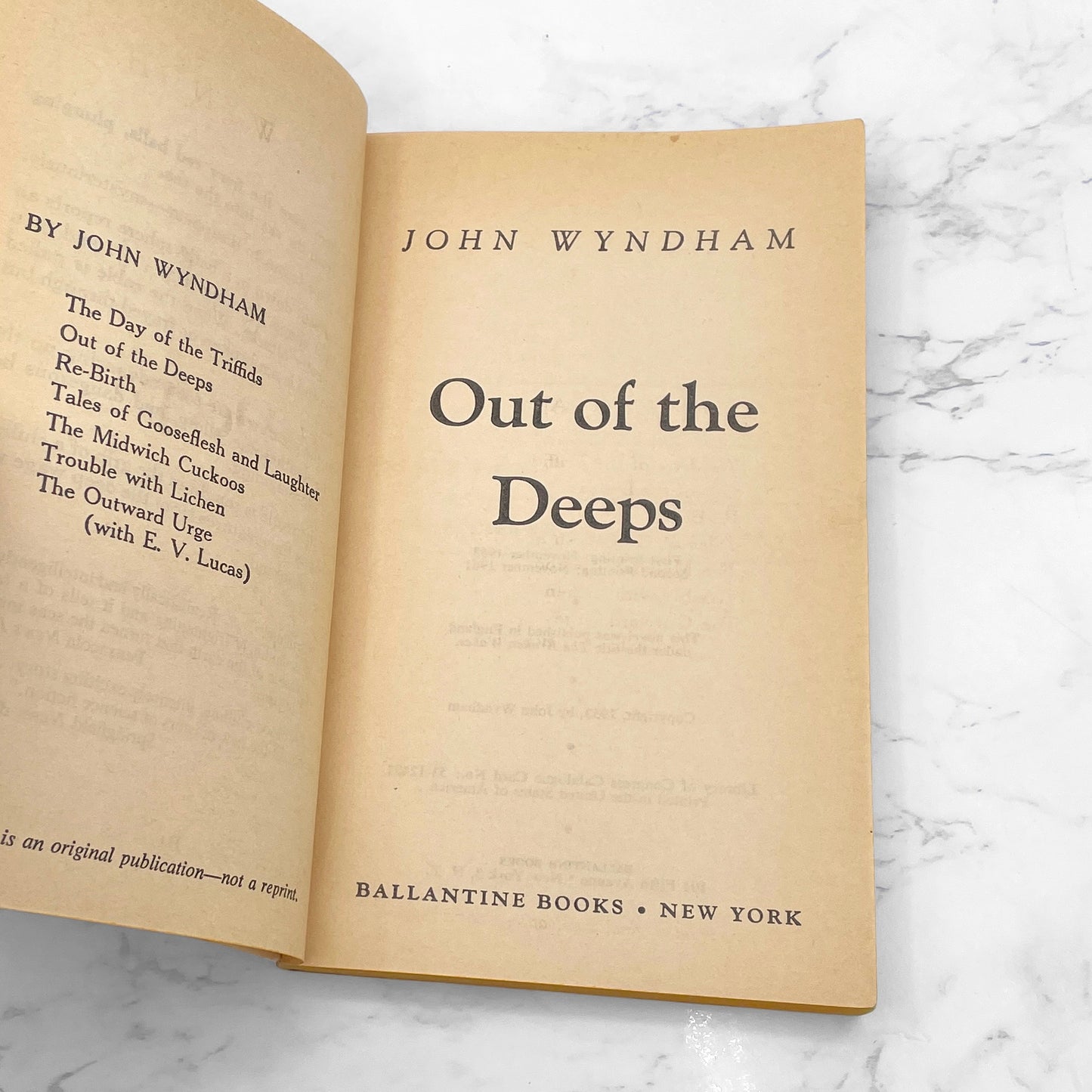 Out of the Deeps by John Wyndham [1961 PAPERBACK] • Ballantine