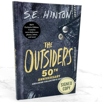 The Outsiders by S.E. Hinton SIGNED! [EXCLUSIVE COLLECTOR'S EDITION] 2017 • Rare 50th Anniversary Hardcover Variant • Penguin