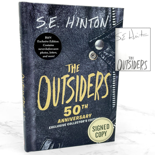The Outsiders by S.E. Hinton SIGNED! [EXCLUSIVE COLLECTOR'S EDITION] 2017 • Rare 50th Anniversary Hardcover Variant • Penguin
