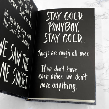 The Outsiders by S.E. Hinton SIGNED! [EXCLUSIVE COLLECTOR'S EDITION] 2017 • Rare 50th Anniversary Hardcover Variant • Penguin