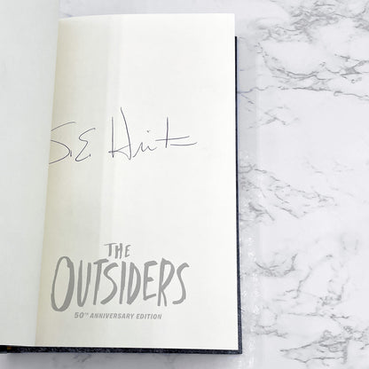 The Outsiders by S.E. Hinton SIGNED! [EXCLUSIVE COLLECTOR'S EDITION] 2017 • Rare 50th Anniversary Hardcover Variant • Penguin