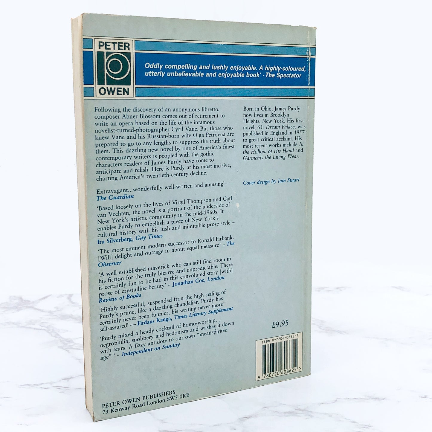 Out With the Stars by James Purdy [FIRST U.K PAPERBACK PRINTING] 1992 • Peter Owen