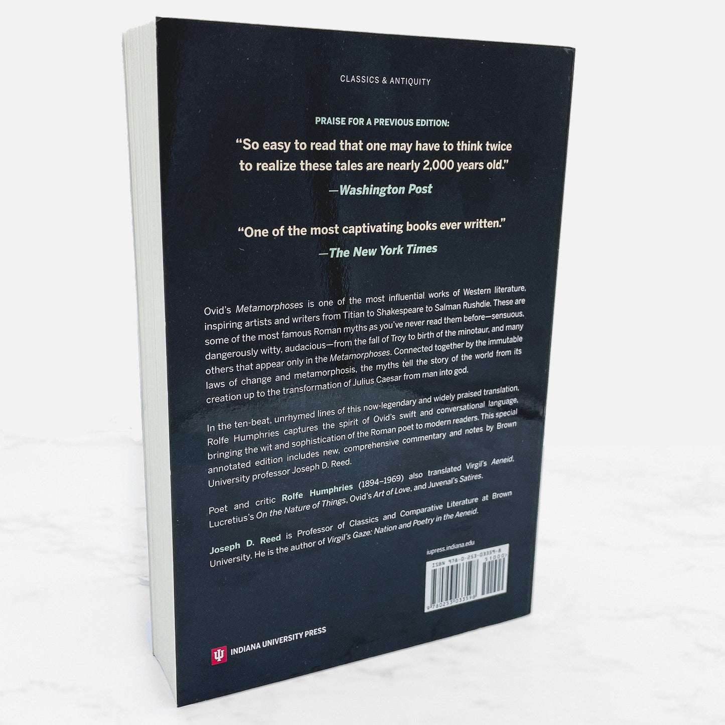 Metamorphoses by Ovid translated by Rolfe Humphries [NEW ANNOTATED EDITION] 2018 • Indiana University