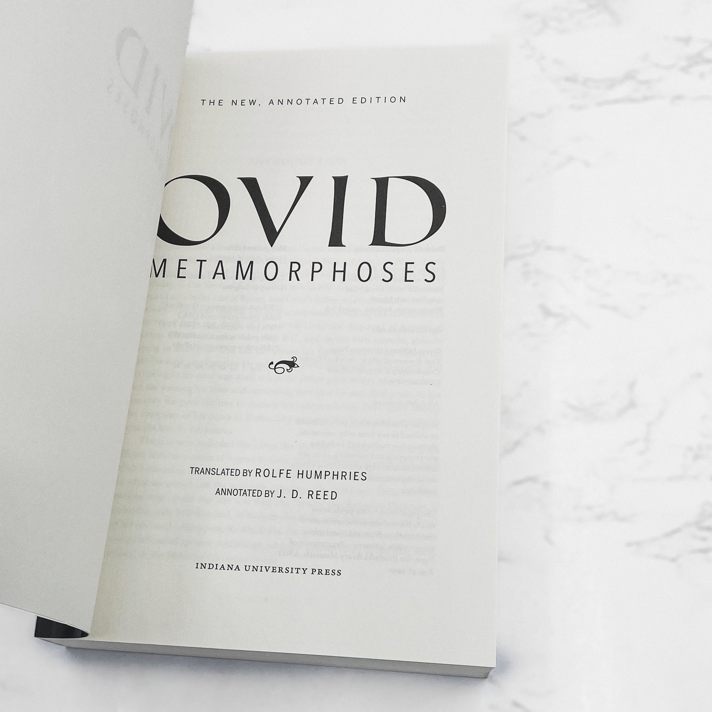 Metamorphoses by Ovid translated by Rolfe Humphries [NEW ANNOTATED EDITION] 2018 • Indiana University