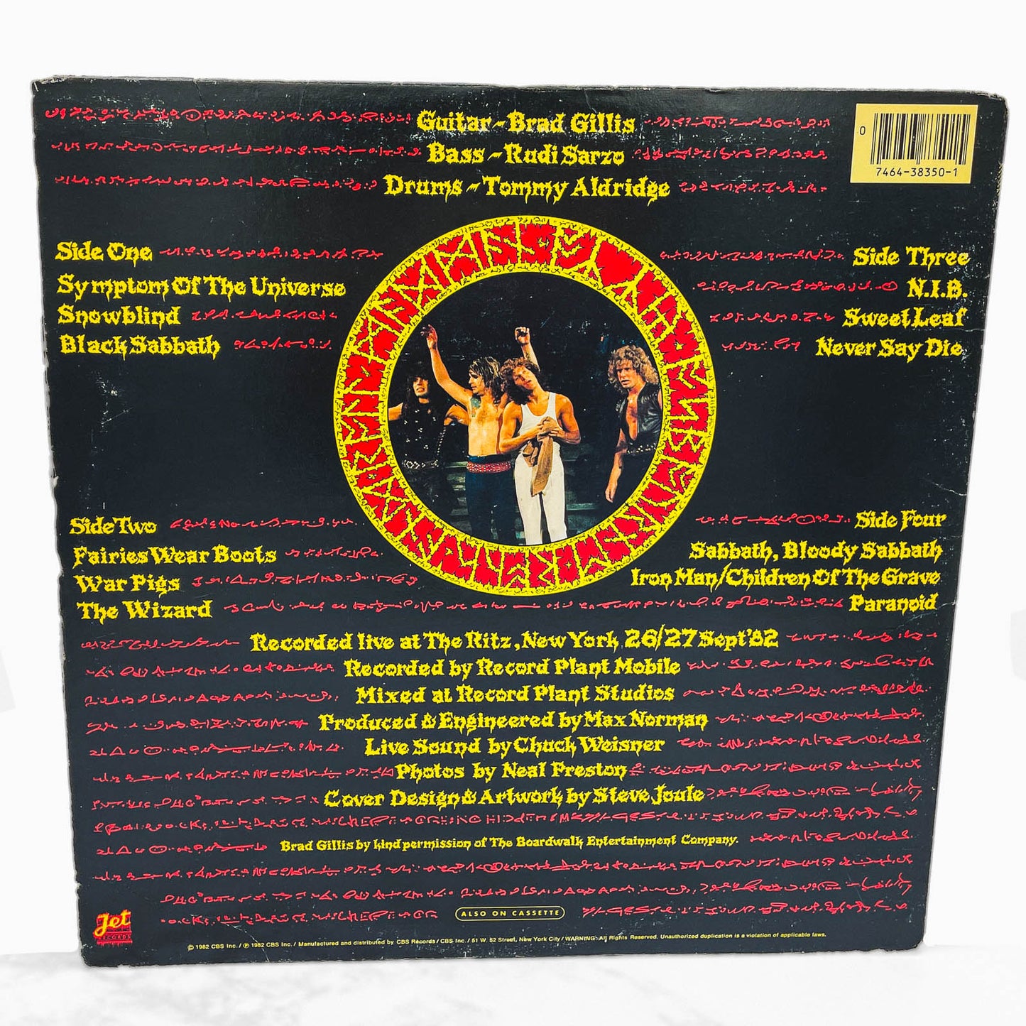 Ozzy Osbourne - Speak Of The Devil [VINYL LP] 1982 • Jet Records *See Condition!
