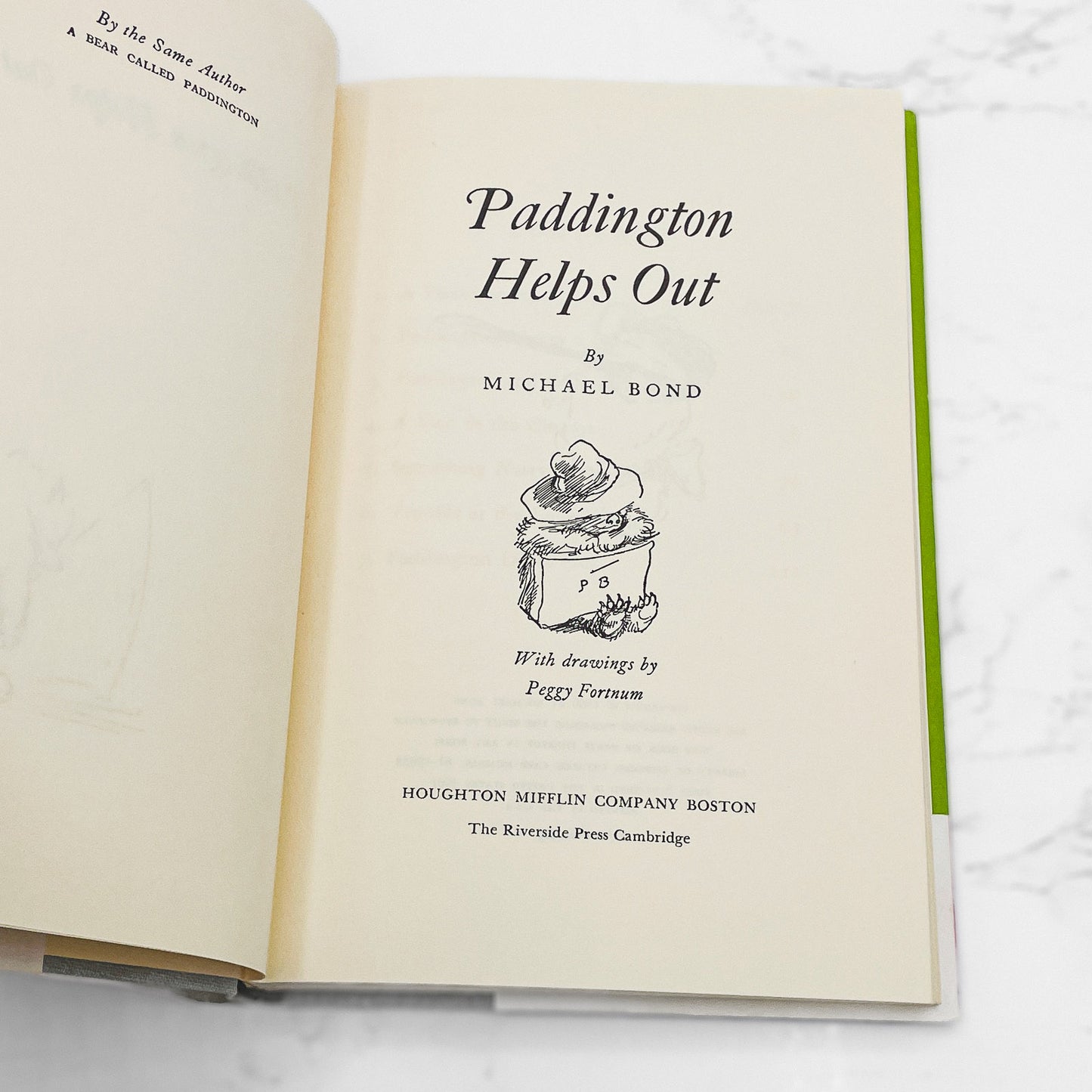 Paddington Helps Out by Michael Bond & Peggy Fortnum [U.S. FIRST EDITION] 1961 • Houghton Mifflin