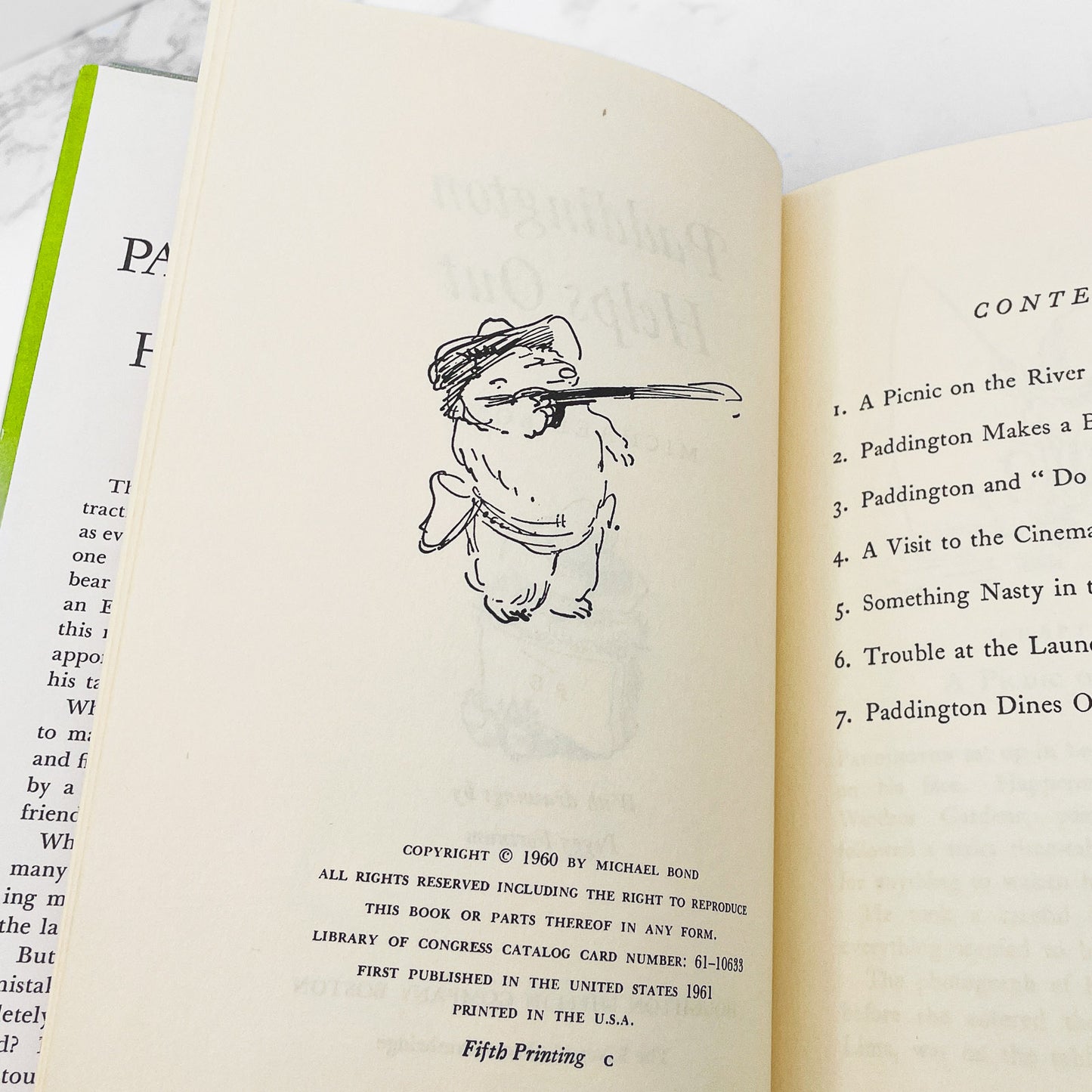 Paddington Helps Out by Michael Bond & Peggy Fortnum [U.S. FIRST EDITION] 1961 • Houghton Mifflin