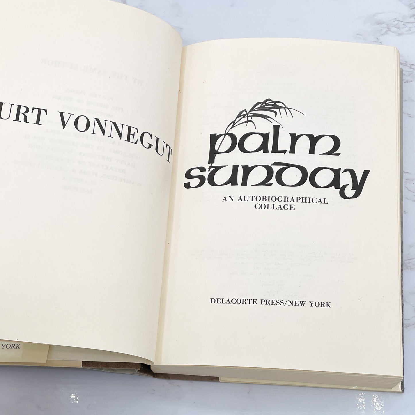 Palm Sunday: An Autobiographical Collage by Kurt Vonnegut [FIRST EDITION] 1981 • Delacorte