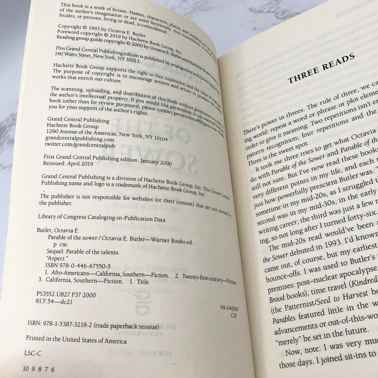 Parable of the Sower by Octavia E. Butler [TRADE PAPERBACK RE-ISSUE] • Grand Central