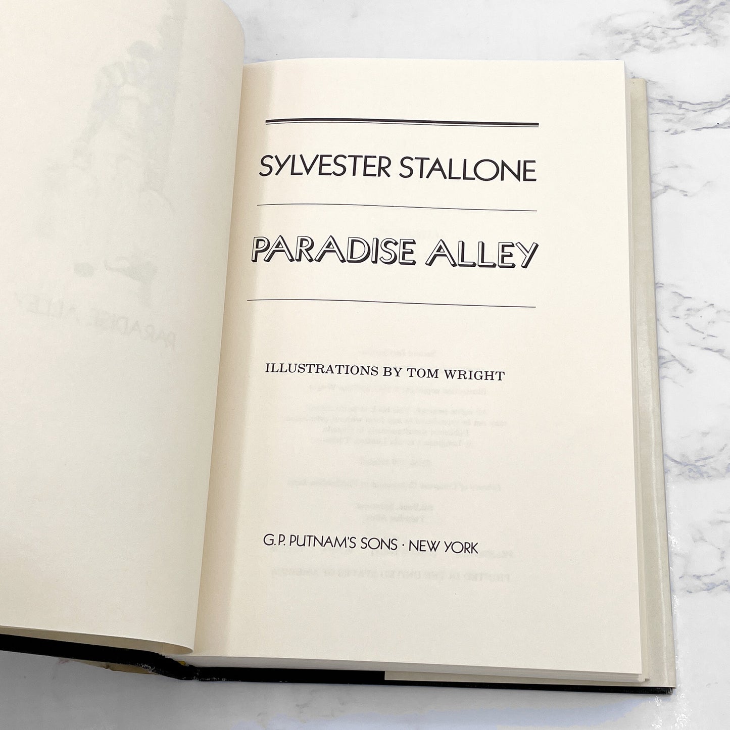 Paradise Alley: A Novel by Sylvester Stallone [1977 HARDCOVER] BCE • G.P. Putnam's Sons