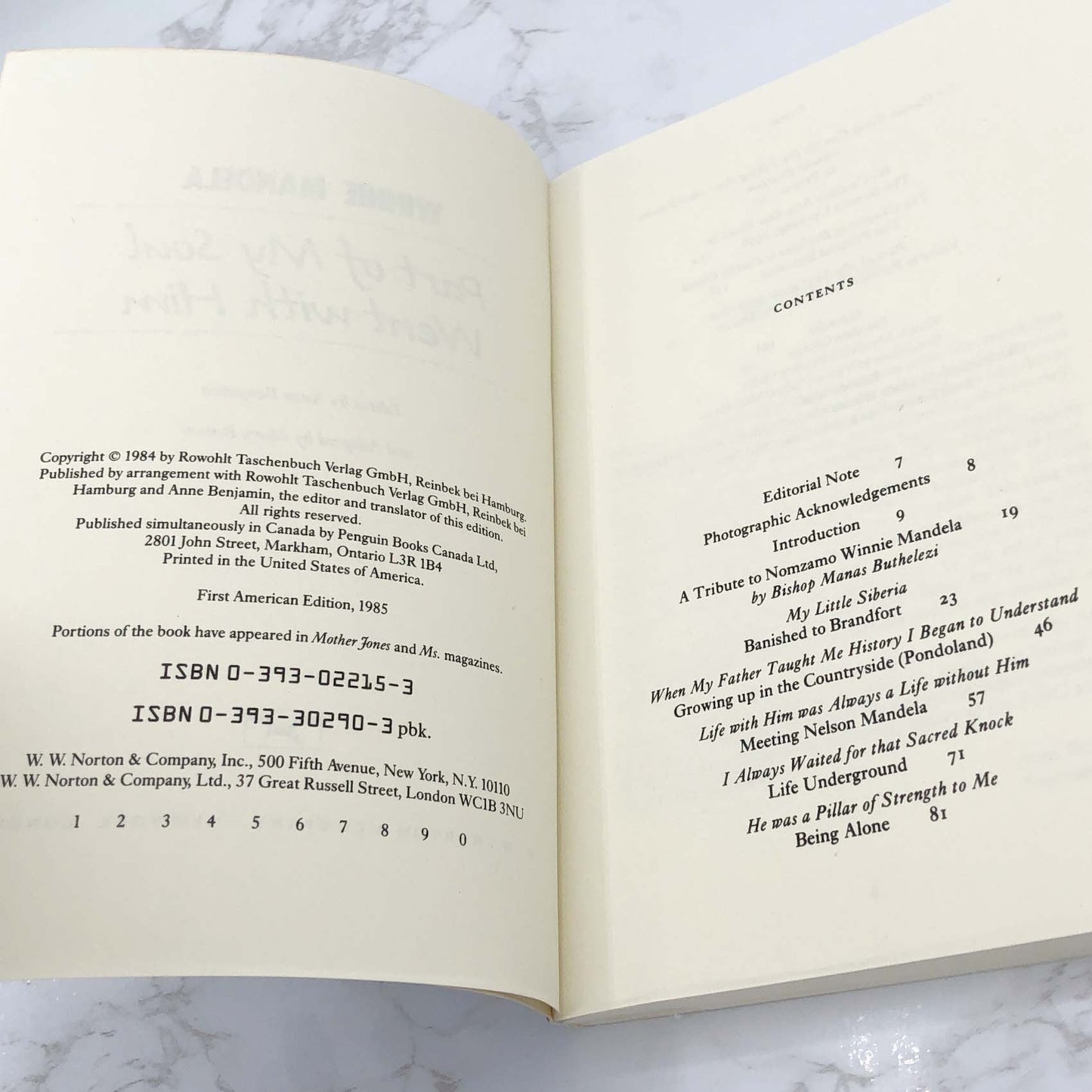 Part of My Soul Went with Him by Winnie Mandela [FIRST EDITION • FIRST PRINTING] 1985