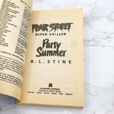 FEAR STREET Party Summer by R.L. Stine [1991 PAPERBACK] • Super Chiller #1