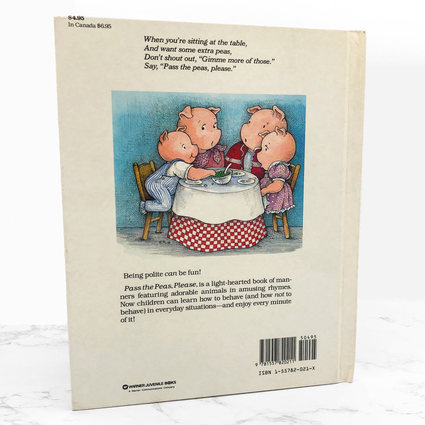 Pass the Peas, Please: A Book of Manners by Dina Anastasio & Katy Keck Arnsteen [FIRST EDITION] 1988 • *See Condition