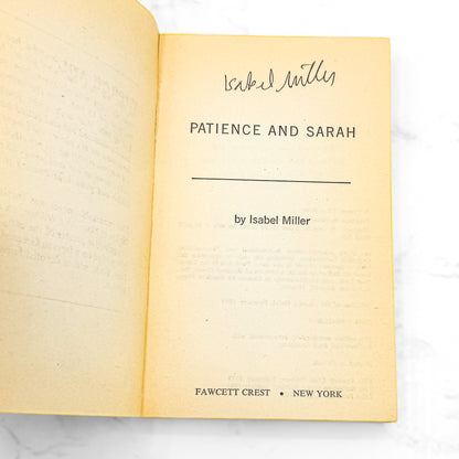 Patience & Sarah by Isabel Miller SIGNED! [1985 PAPERBACK] • Fawcett Crest