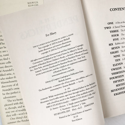 The Penderwicks: A Summer Tale of Four Sisters, Two Rabbits & A Very Interesting Boy by Jeanne Birdsall [FIRST EDITION] 2005