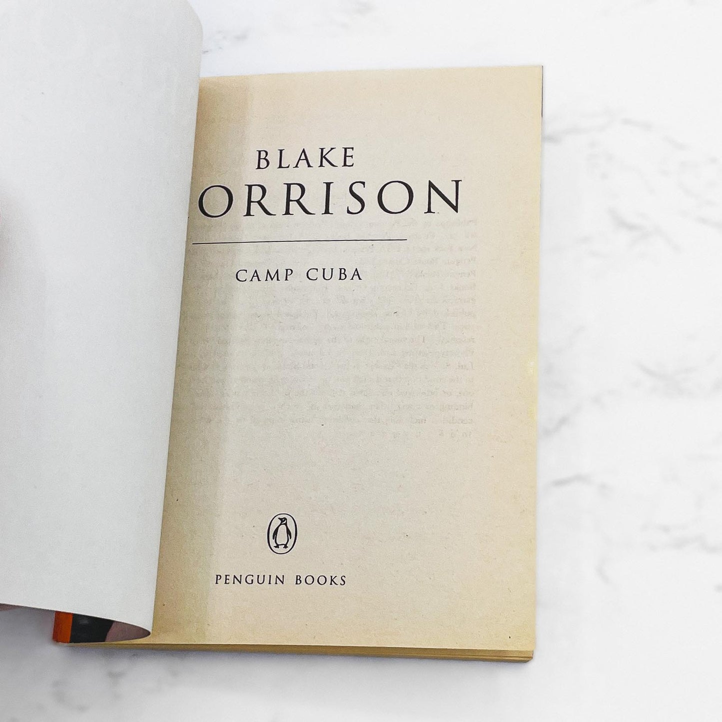 Camp Cuba by Blake Morrison [U.K MINIATURE PAPERBACK] 1996 • Penguin 60's