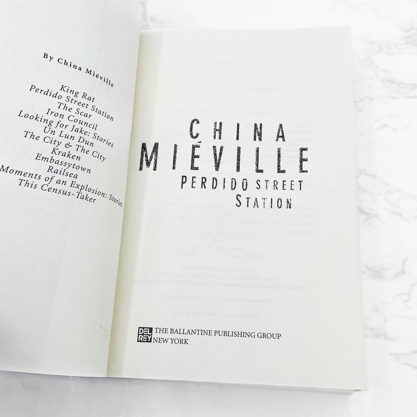 Perdido Street Station by China Miéville [U.S. FIRST EDITION] 2001 • Del-Rey