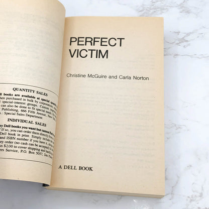 Perfect Victim: The True Story of "The Girl in the Box" by Christine McGuire & Carla Norton [FIRST EDITION PAPERBACK] 1989 • Dell Crime