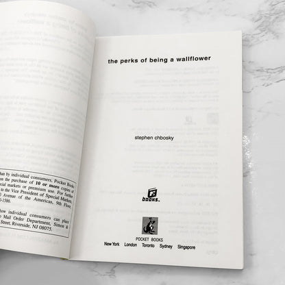 The Perks of Being a Wallflower by Stephen Chbosky [FIRST EDITION PAPERBACK] 1999 • MTV