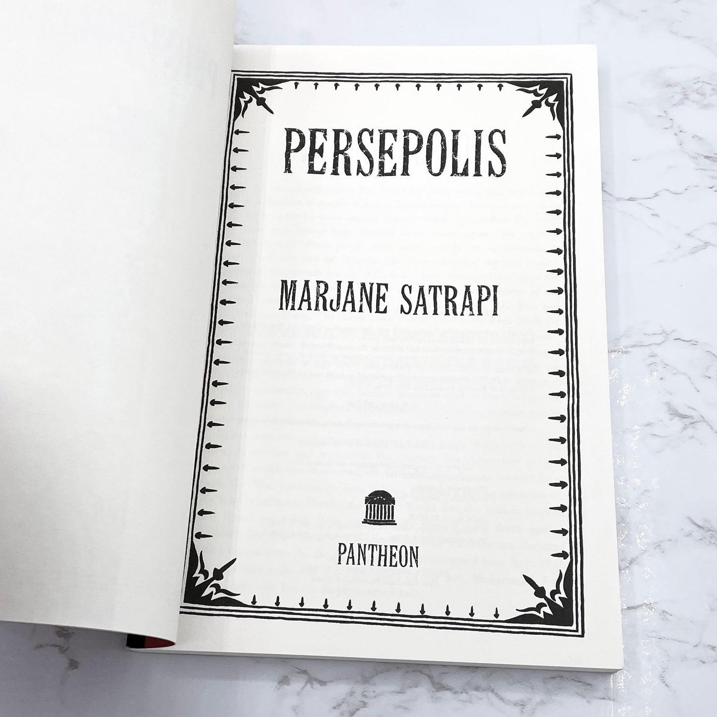 Persepolis: The Story of a Childhood by Marjane Satrapi [FIRST U.S. PAPERBACK EDITION] 2003 • Pantheon