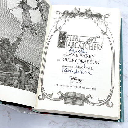 Peter and the Starcatchers by Dave Barry & Ridley Pearson SIGNED! x2 [FIRST EDITION • FIRST PRINTING] 2004