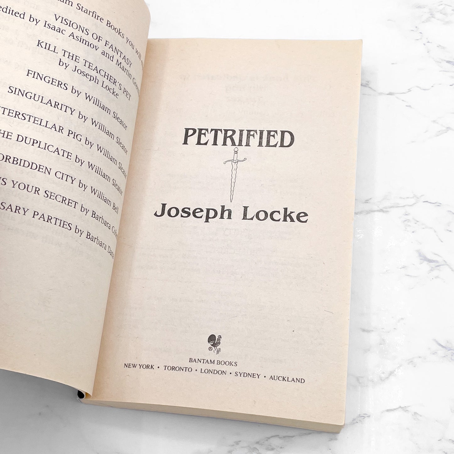 Petrified by Joseph Locke 'aka' Ray Garton [FIRST EDITION • FIRST PRINTING] 1992 • Bantam