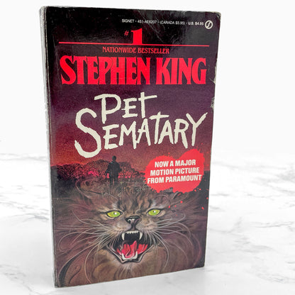 Pet Sematary by Stephen King [FIRST PAPERBACK EDITION] 1984 • Signet