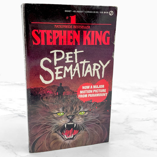 Pet Sematary by Stephen King [FIRST PAPERBACK EDITION] 1984 • Signet