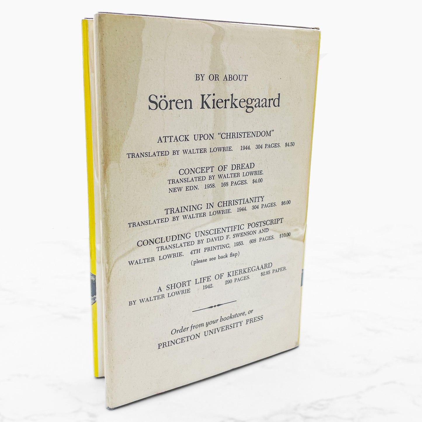 Philosophical Fragments by Johannes Climacus 'aka' Søren Kierkegaard [U.S. SECOND EDITION] 1962 • Princeton University