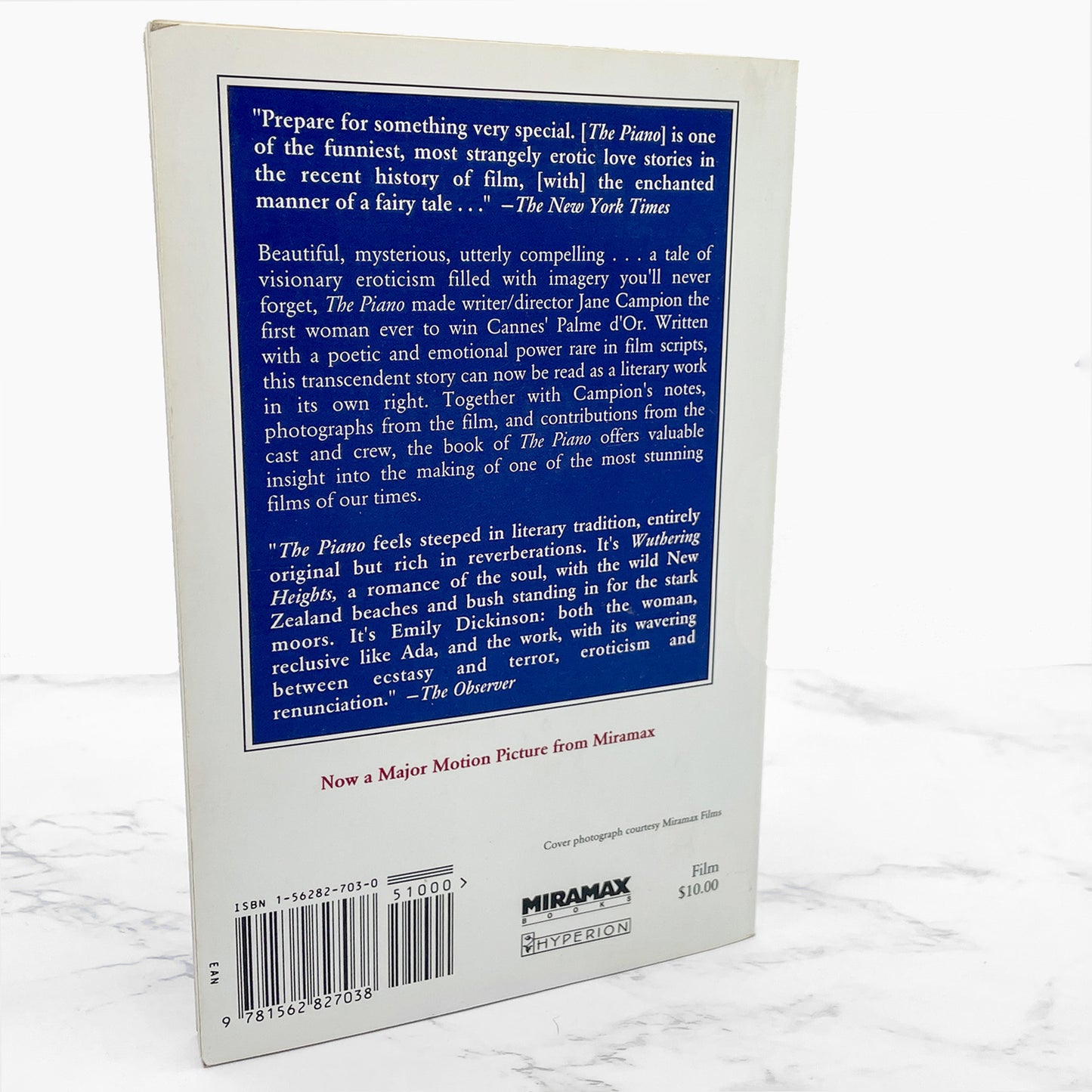 The Piano by Jane Campion [FIRST EDITION PAPERBACK] 1993 • Miramax