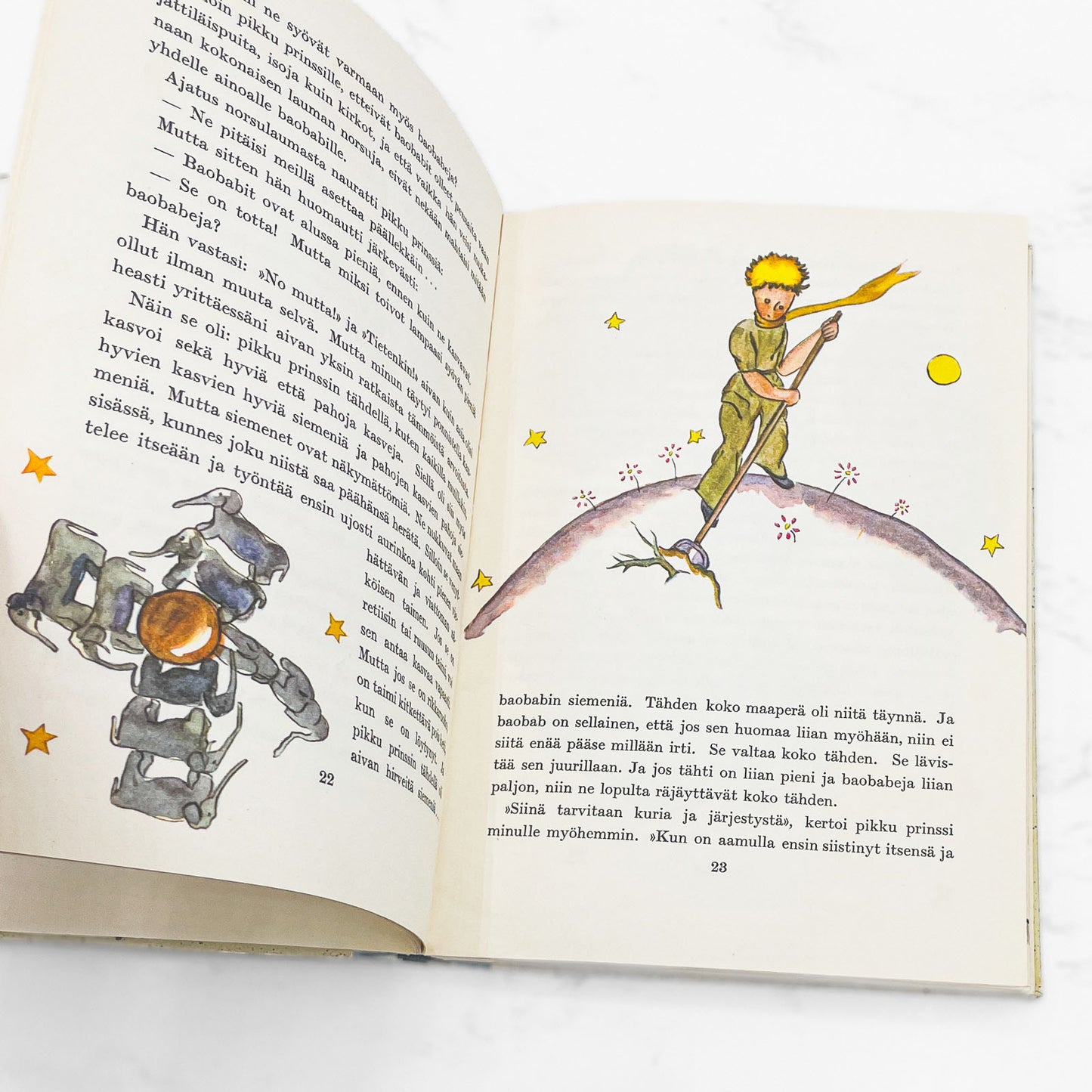 Pikku Prinssi [The Little Prince] by Antoine de Saint-Exupéry [FINNISH FIRST EDITION • FIRST PRINTING] 1957