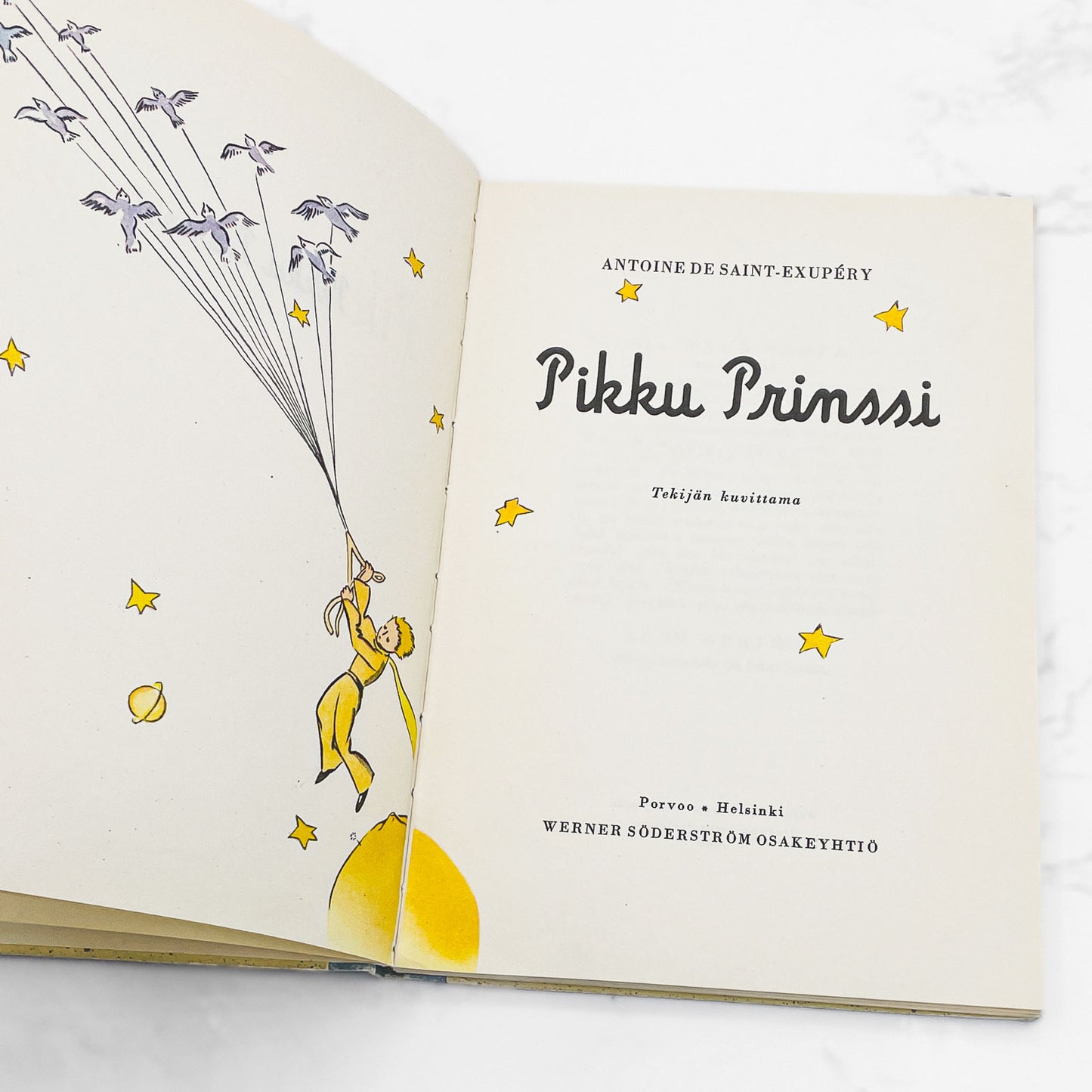 Pikku Prinssi [The Little Prince] by Antoine de Saint-Exupéry [FINNISH FIRST EDITION • FIRST PRINTING] 1957