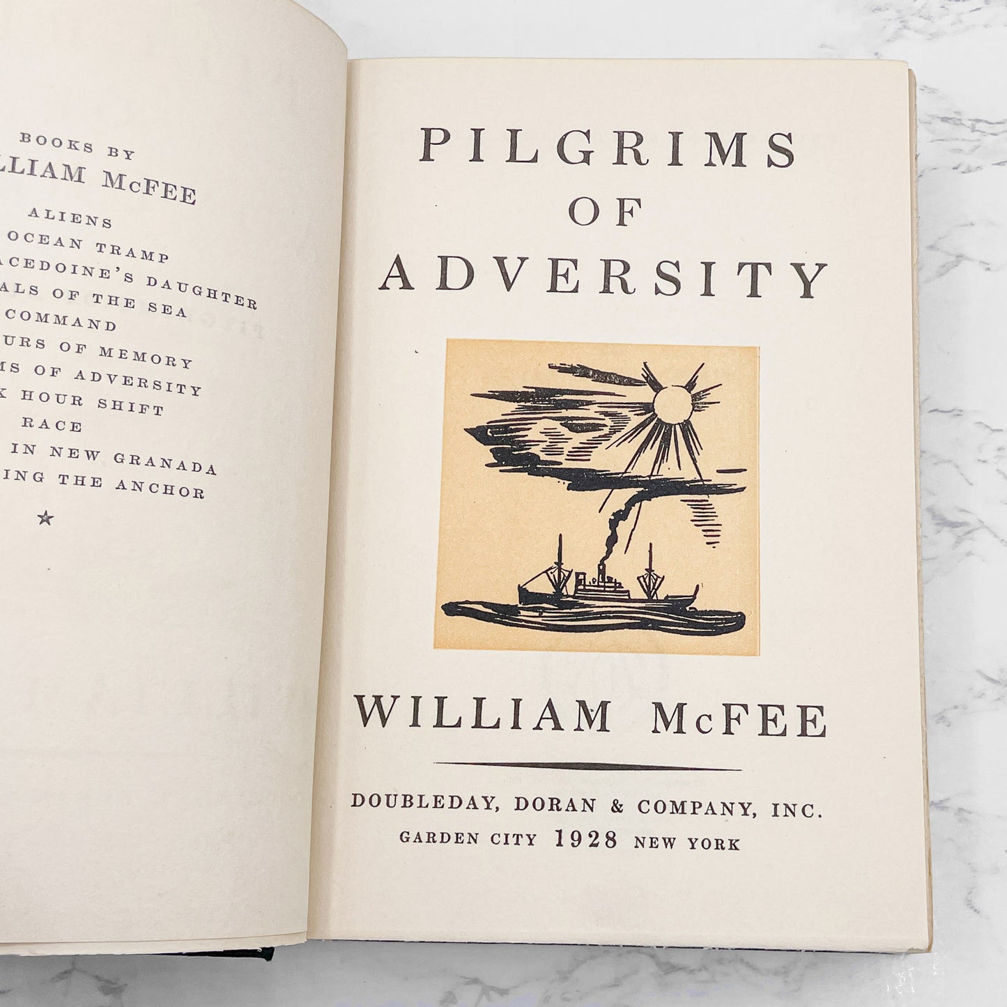 Pilgrims of Adversity by William McFee [FIRST EDITION] 1928 • Doubleday, Doran & Co.
