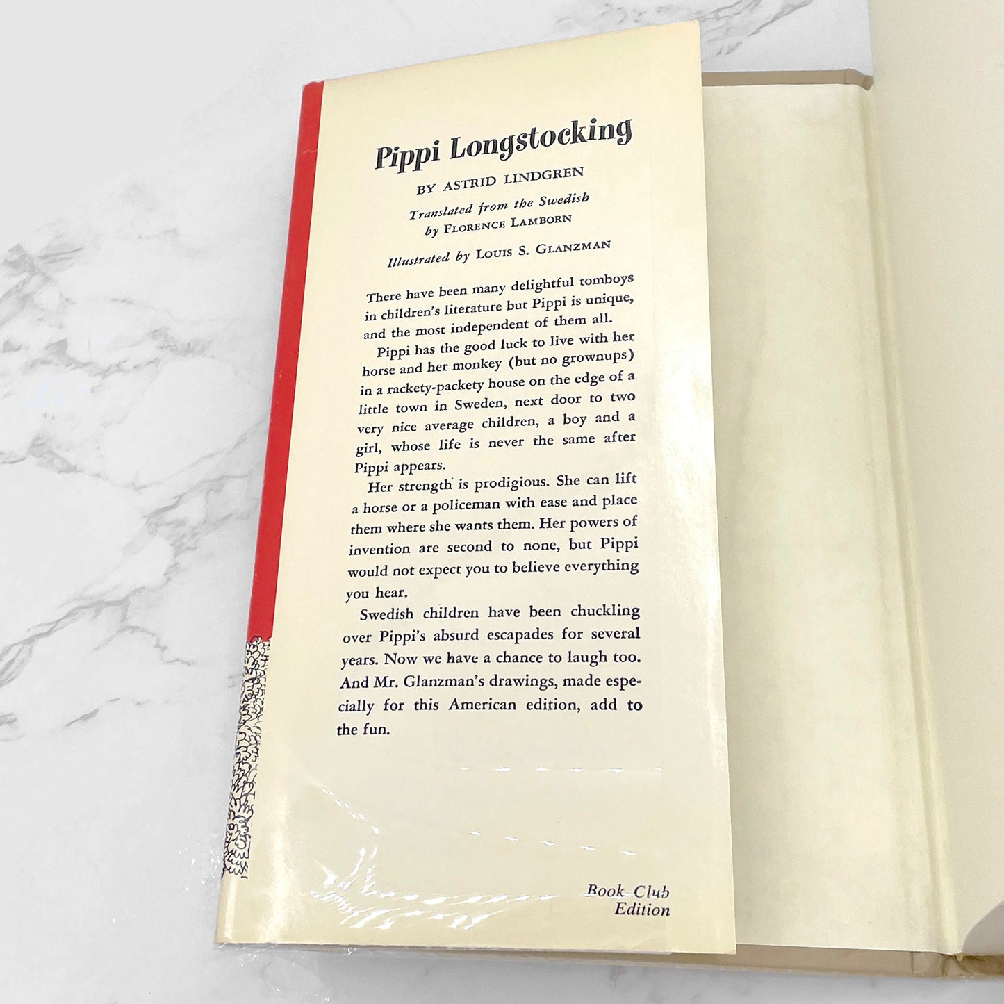 Pippi Longstocking by Astrid Lindgren [FIRST BOOK CLUB EDITION] 1950 • The Viking Press