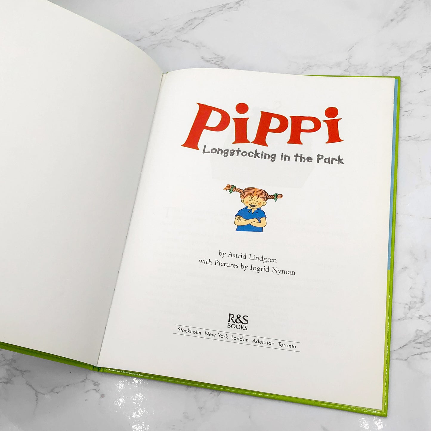 Pippi Longstocking in the Park by Astrid Lindgren [U.S. FIRST EDITION] 2001 • R&S Books • Mint!