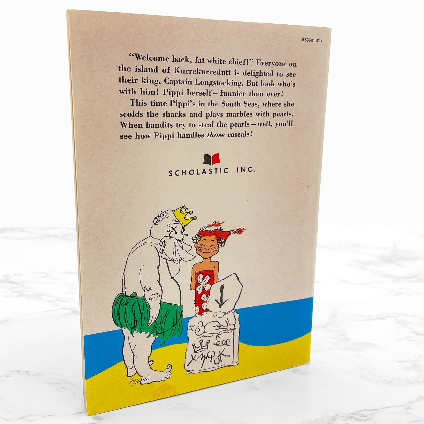 Pippi in the South Seas by Astrid Lindgren [TRADE PAPERBACK] 1972 • Scholastic