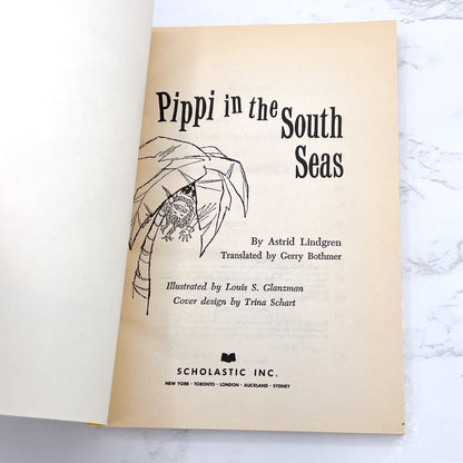 Pippi in the South Seas by Astrid Lindgren [TRADE PAPERBACK] 1972 • Scholastic