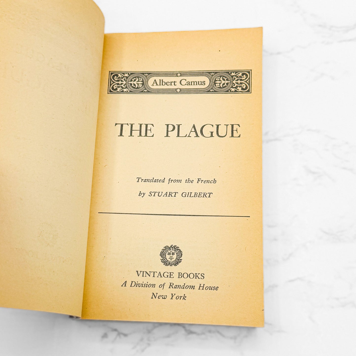 The Plague by Albert Camus [1972 PAPERBACK] • Vintage Books • 1st Printing!
