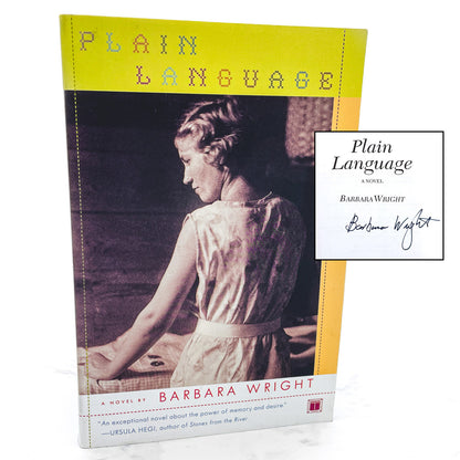 Plain Language by Barbara Wright SIGNED! [FIRST EDITION • FIRST PRINTING] 2003 • Touchstone