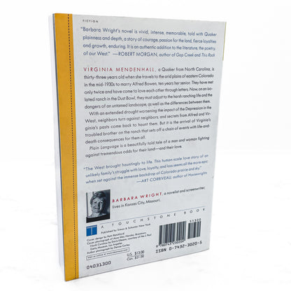 Plain Language by Barbara Wright SIGNED! [FIRST EDITION • FIRST PRINTING] 2003 • Touchstone