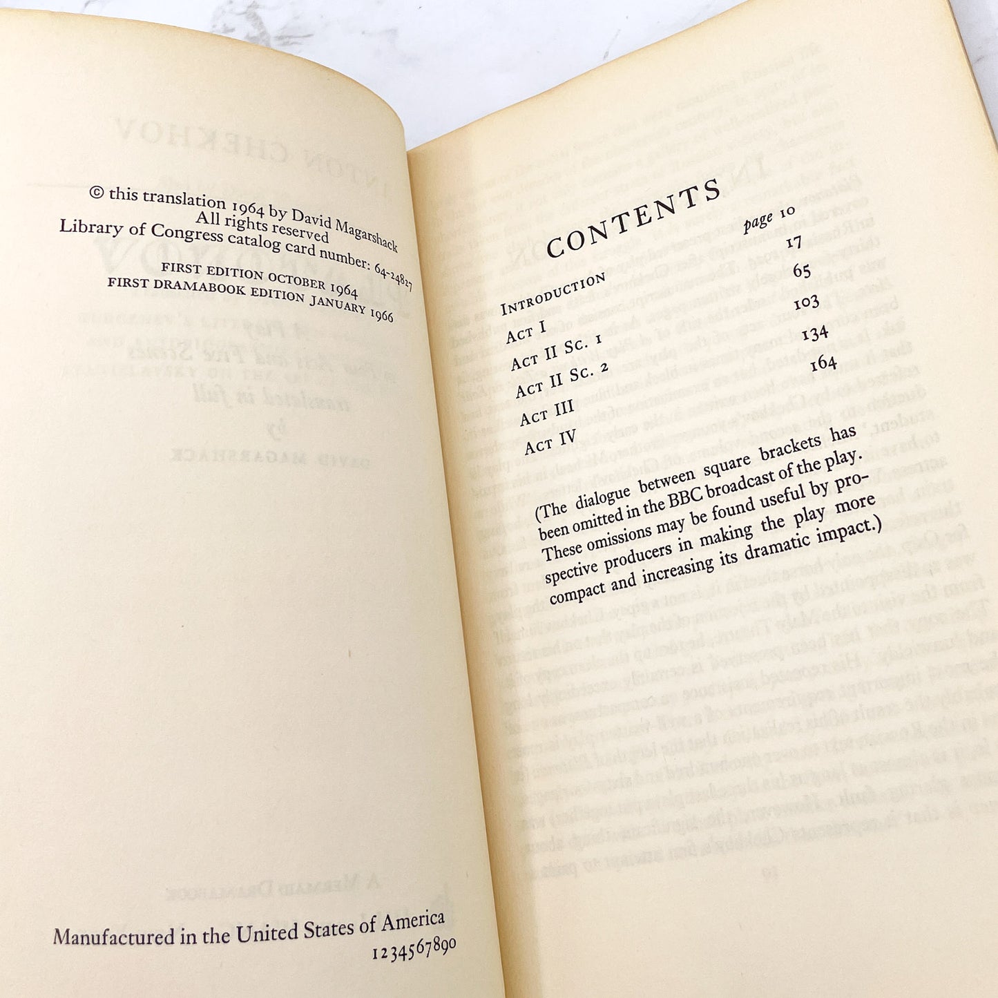 Platonov by Anton Chekov [FIRST U.S. PAPERBACK PRINTING] 1964 • Hill & Wang