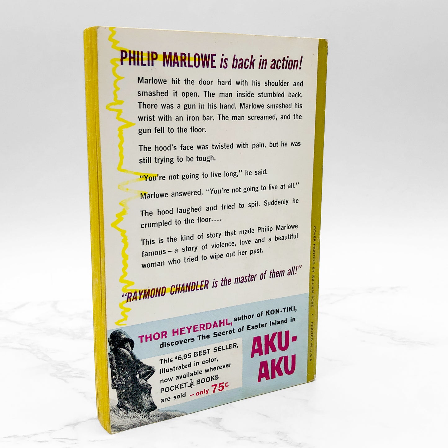 Playback by Raymond Chandler [FIRST PAPERBACK PRINTING] 1960 • Cardinal / Pocket Books • Mint!