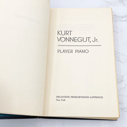 Player Piano by Kurt Vonnegut [1973 HARDCOVER] BCE • Delacorte Press