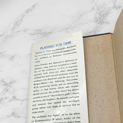 Playing For Time by Fania Fénelon w. Marcelle Routier [FIRST EDITION • FIRST PRINTING] 1977 • Atheneum
