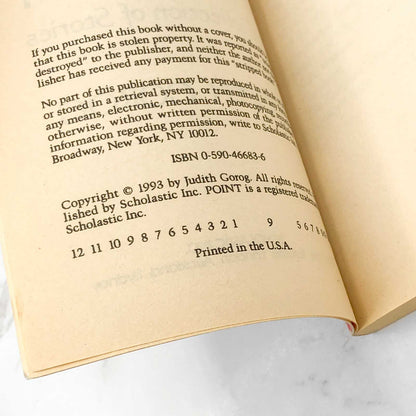 Please Do Not Touch: A Collection of Stories by Judith Gorog [FIRST PAPERBACK PRINTING] 1993 • Point Horror