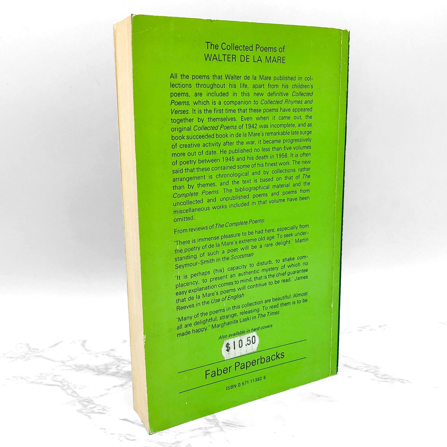 The Collected Poems of Walter de La Mare [U.K. FIRST EDITION PAPERBACK] 1979 • Faber & Faber