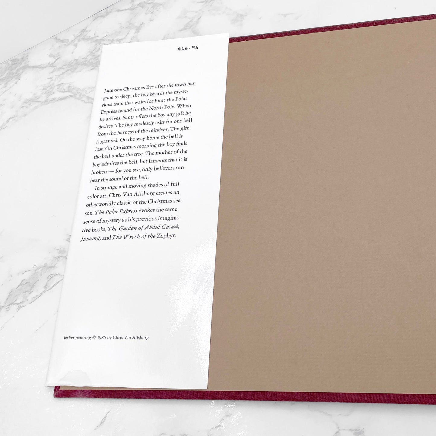 The Polar Express by Chris Van Allsburg [FIRST EDITION] 1985 • 33rd Printing • Houghton Mifflin