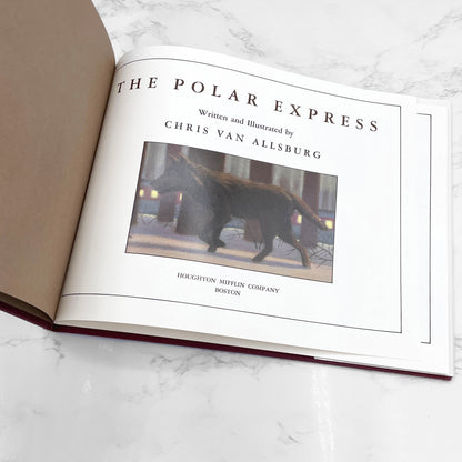 The Polar Express by Chris Van Allsburg [FIRST EDITION] 1985 • 33rd Printing • Houghton Mifflin
